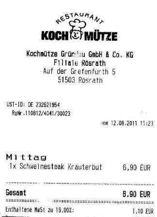 efae Hffner Kochmtze Restaurant